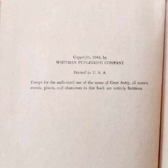 RARE 1st Edition 1944 Gene Autry Book Thief River Outlaws by Bob Hamilton - Picture 6 of 11